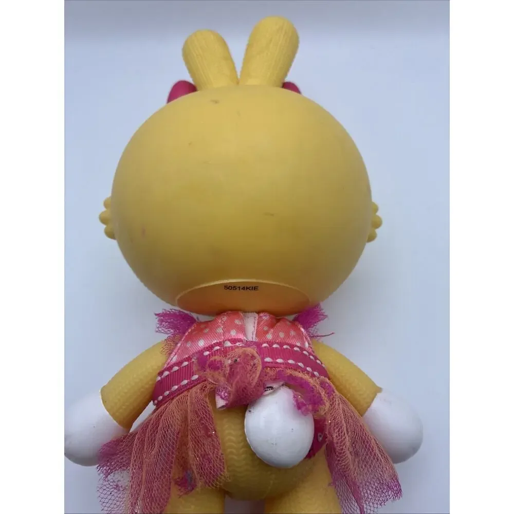 LALALOOPSY PET PALS CARROT LONG EARS VINYL BUNNY DOLL 8 1/2